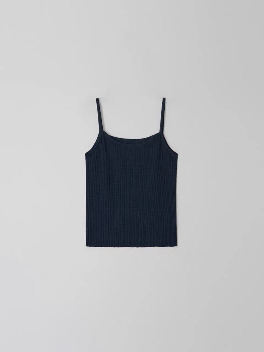 Moia Navy Ribbed Sleeveless